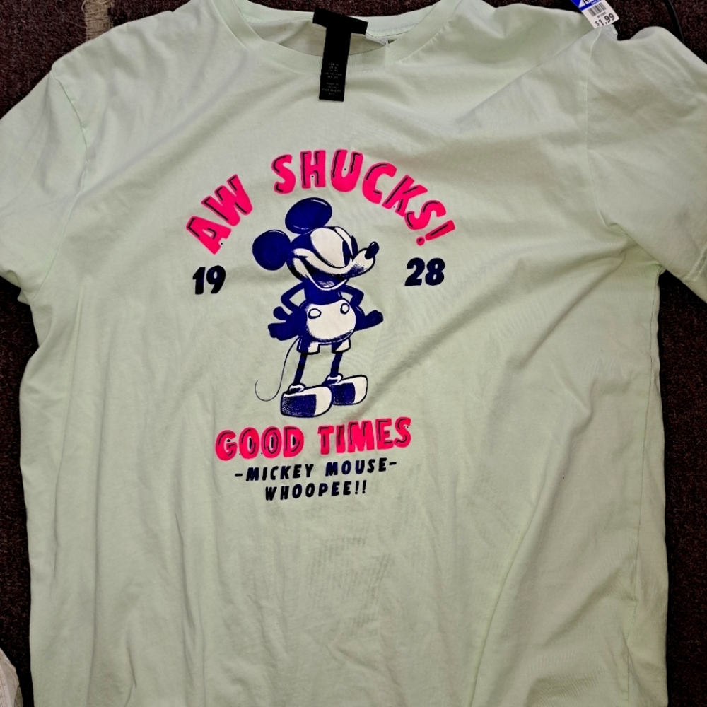 H&M VINTAGE MICKEY MOUSE T-SHIRT X-LARGE